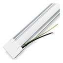 Ver mais imagens de Kit 20 Luminária Tubular Led Slim 120cm 40w: Branco Frio