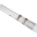 Ver imagem 2 de Kit 20 Luminária Tubular Led Slim 120cm 40w: Branco Frio