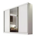 Ver imagem 1 de Guarda Roupa Sollo 3 Portas 4 Gavetas 1 Espelho Cor:branco