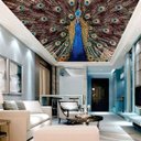 Ver imagem 1 de Adesivo Decorativo de Teto Pavão Colorido