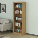 Ver imagem 1 de Estante para Livros ou Escritório 60cm 4 Prateleiras Amendoa Me4104 Tecno Mobili
