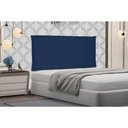 Ver imagem 4 de Cabeceira Painel Solteiro 0,90m Veneza Suede Azul Marinho