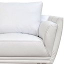 Ver imagem 3 de Kit 2 Poltronas Decorativas Luna Pés Madeira Sintético Branco - Arteclasse