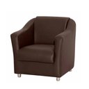 Ver imagem 1 de Poltrona Decorativa Bia Com Pés De Alumínio Corino Marrom - Matrix