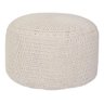 Pufe Pastilha Crochê - Creme - 1