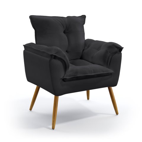 Poltrona Beta / N-022 Veludo Cinza Escuro