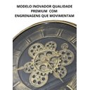 Ver imagem 4 de Relogio de Parede Grande Retrô Envelhecido Engrenagem Movimenta