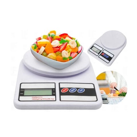 Balança De Cozinha Digital Precisão 10kg Dieta e Nutrição - Balança Digital de Uso Domestico 10Kg - 