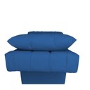 Ver imagem 2 de Maca Estética Capitonê Inclinada C/ Almofada Brinde Slk Decor Nina Azul Royal