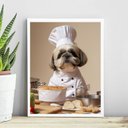 Ver imagem 2 de Quadro para Cozinha Cão Shih Tzu 33x24cm - com Vidro:madeira Preta