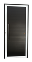 Ver imagem 1 de Porta Alumínio Lambril c/Puxador e.Mix Preto 80 Brimak