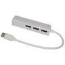 Cabo Adaptador Hub Usb Type C Rj45 3 Portas - 4