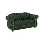 Ver imagem 1 de Duas Namoradeiras Chesterfield Merlo 2 Lugares - Suede Verde Musgo / Decoração, recepção, s