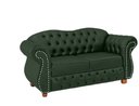 Ver imagem 2 de Duas Namoradeiras Chesterfield Merlo 2 Lugares - Suede Verde Musgo / Decoração, recepção, s