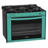 Fogão a Gás Embutir Gaudí Prisma Vítreo 5Q Colors Venax - Esmeralda - 1