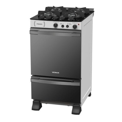 Fogão a Gás Palladio Vítreo 4Q Branco Venax