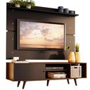 Ver imagem 2 de Rack Madesa Dubai e Painel para Tv até 65 Polegadas com Pés - Rustic/preto 7kd8
