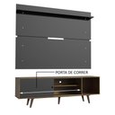 Ver imagem 5 de Rack Madesa Dubai e Painel para Tv até 65 Polegadas com Pés - Rustic/preto 7kd8