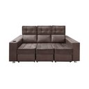 Ver imagem 3 de Sofá Retrátil e Reclinável 3 Lugares Londres 1.90cm C/ Molas - Suede