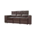 Ver imagem 1 de Sofá Retrátil e Reclinável 3 Lugares Londres 1.90cm C/ Molas - Suede