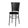 Cadeira Hawaii Aço Preta Cozinha Preto Laumar 4 Un - 1