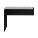 Ver imagem 5 de Mesa de Escritório Auxiliar 90cm Multimóveis Cr25305 Cinza Preto
