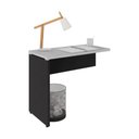 Ver imagem 2 de Mesa de Escritório Auxiliar 90cm Multimóveis Cr25305 Cinza Preto