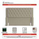 Ver imagem 3 de Cabeceira Atena para Cama Box Casal Padrão 140cm Capitonê com Frame Veludo Bege - Desk Design