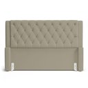 Ver imagem 5 de Cabeceira Atena para Cama Box Casal Padrão 140cm Capitonê com Frame Veludo Bege - Desk Design