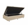 Cama Box Baú Medidas Especiais (Solteiro) Corino Ou Sued - Solteiro 88x188x042 - Corino Marrom - 7