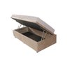 Cama Box Baú Medidas Especiais (Solteiro) Corino Ou Sued - Solteiro 88x188x042 - Corino Marrom - 9