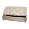Cama Box Baú Medidas Especiais (Solteiro) Corino Ou Sued - Solteiro 88x188x042 - Corino Marrom - 6
