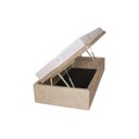 Ver mais imagens de Cama Box Baú Medidas Especiais (Solteiro) Corino Ou Sued - Medida Especial 096x203x042 - Corino P