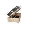 Cama Box Baú Medidas Especiais (Solteiro) Corino Ou Sued - Medida Especial 120x203x042 Abertura F - 11