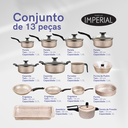Ver imagem 3 de Conjunto Panelas 17 Pc Antiaderente Brinde Panela Pressão