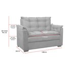 Ver imagem 5 de Sofá 2 Lugares Confortável Pequeno 140cm Small Cores Herrero Cor:vermelho