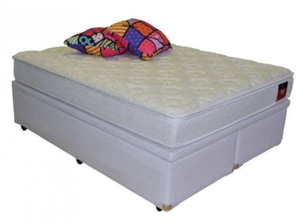 Cama Baú Bipartido Casal 138x188 Corino Branco - 2