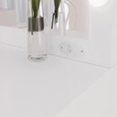 Ver imagem 3 de Penteadeira Camarim Compacta 3 Gavetas com Espelho Pe2010 Tecno Mobili - Branco