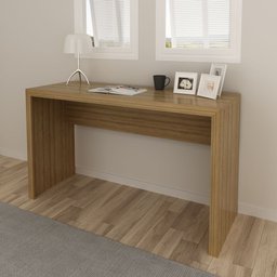 Mesa Escrivaninha para Escritório 1,27m Âmendoa Me4135 Tecno Mobili - 1