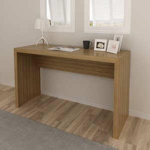 Mesa Escrivaninha para Escritório 1,27m Âmendoa Me4135 Tecno Mobili