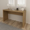 Ver imagem 1 de Mesa Escrivaninha para Escritório 1,27m Âmendoa Me4135 Tecno Mobili