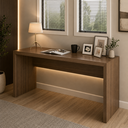 Ver imagem 1 de Mesa para Escritório Home Office 127x46cm Amêndoa - Tecno Mobili
