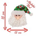 Ver imagem 2 de Kit 15 Enfeites Árvore Natal Pendente Papai Noel 15cm