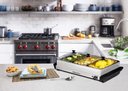 Ver imagem 7 de Elite Gourmet Ewm-6171 Buffet Server 3 em 1 com 3 Bandejas de 2,5l - Aço Inox