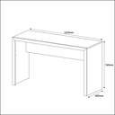 Ver imagem 6 de Mesa Escrivaninha para Escritório 1,27m Branco ME4135 Tecno Mobili