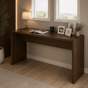 Ver imagem 1 de Mesa para Escritório Home Office 127x46cm Nogal - Tecno Mobili