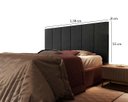 Ver imagem 4 de Cabeceira Cama Box Casal 1.38 Flora:preto