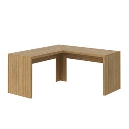 Mesa para Escritório em L 1,57x1,57m Me4116 Tecno Mobili - Amêndoa - 2