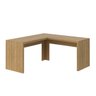 Mesa para Escritório em L 1,57x1,57m Me4116 Tecno Mobili - Amêndoa - 2
