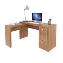 Ver imagem 2 de Escrivaninha de Canto 3 Gavetas Várias Cores Me4101 Tecno Mobili - Amêndoa